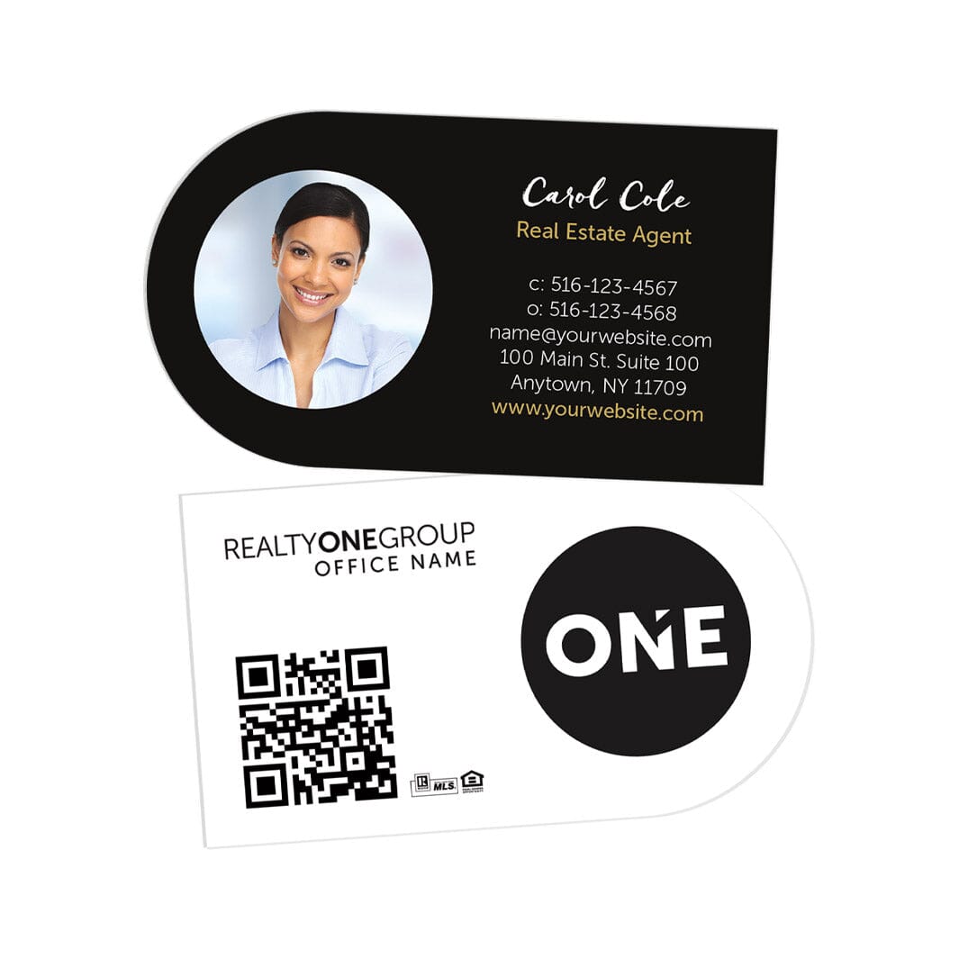 Realty ONE Group shape business cards