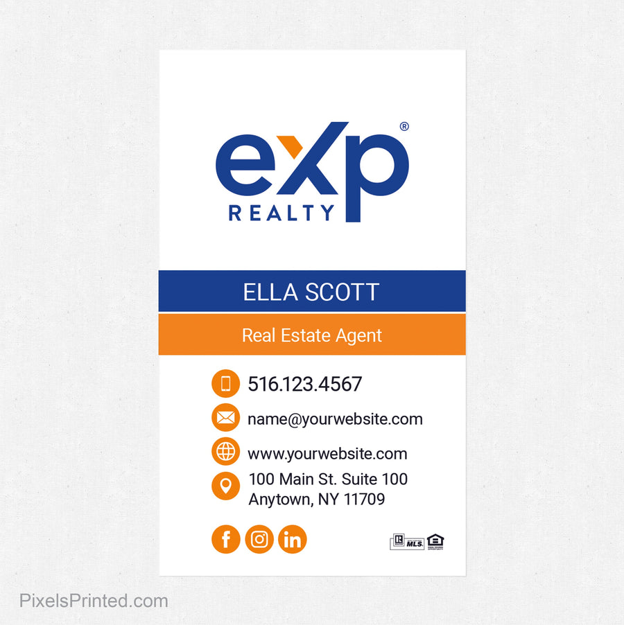 EXP realty business card magnets PixelsPrinted 