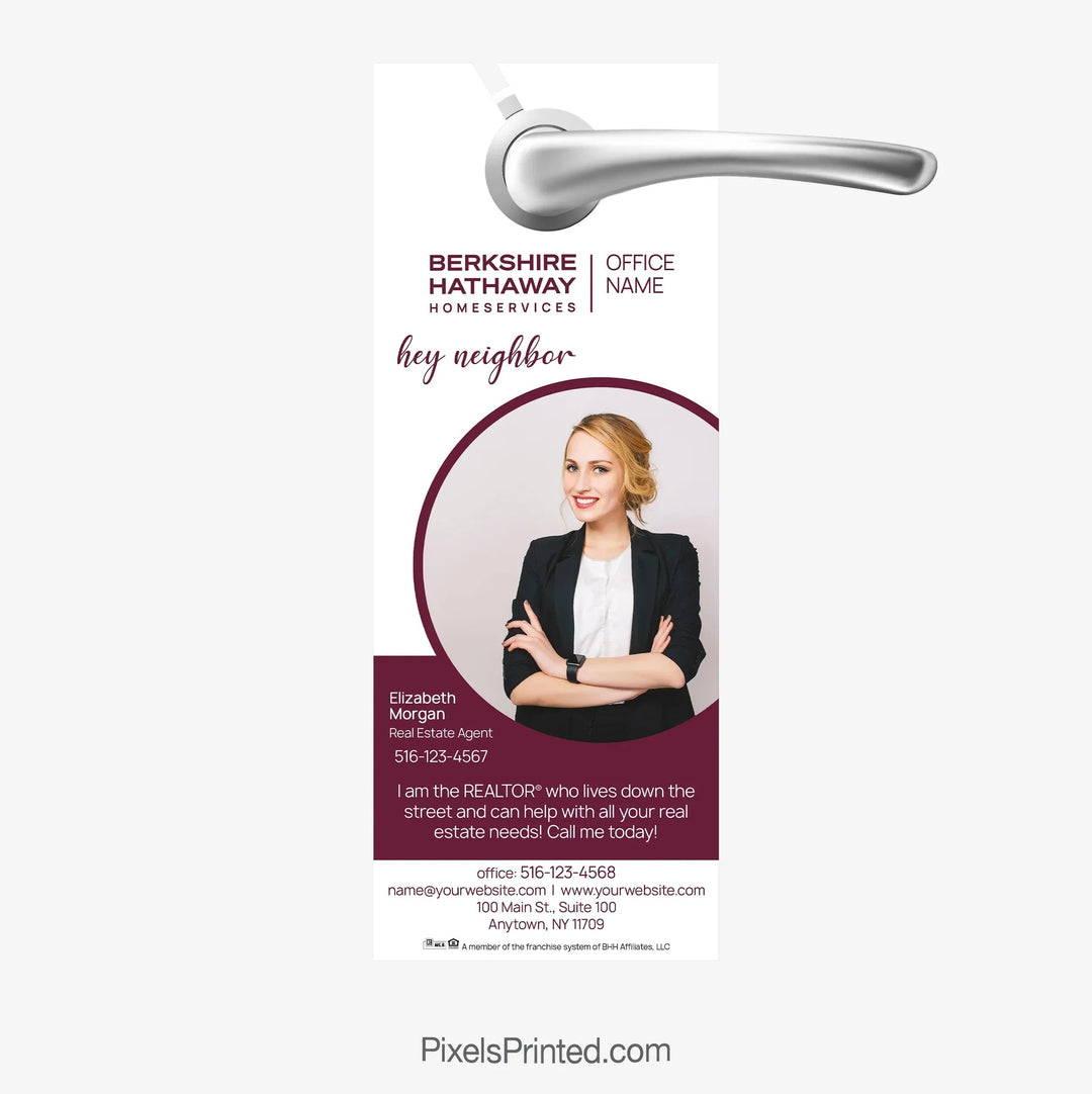 Berkshire Hathaway real estate door hangers
