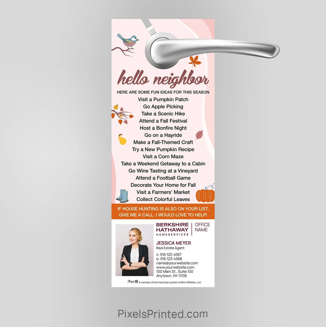 Berkshire Hathaway seasonal holiday door hangers