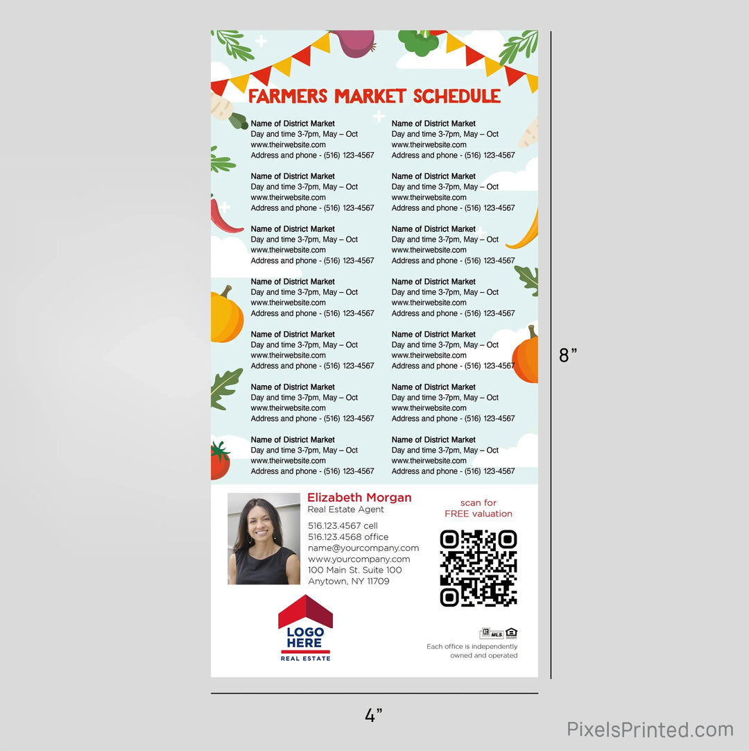 ERA Real Estate Farmers Market Calendar Postcard Magnets