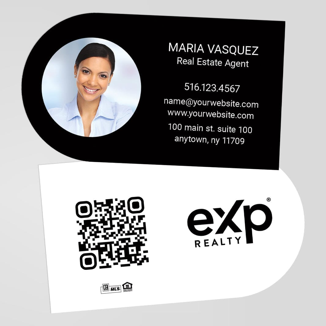 EXP realty shape business cards – PixelsPrinted