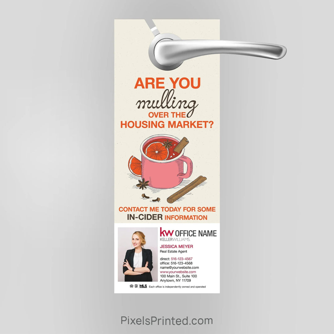 Keller Williams seasonal holiday door hangers