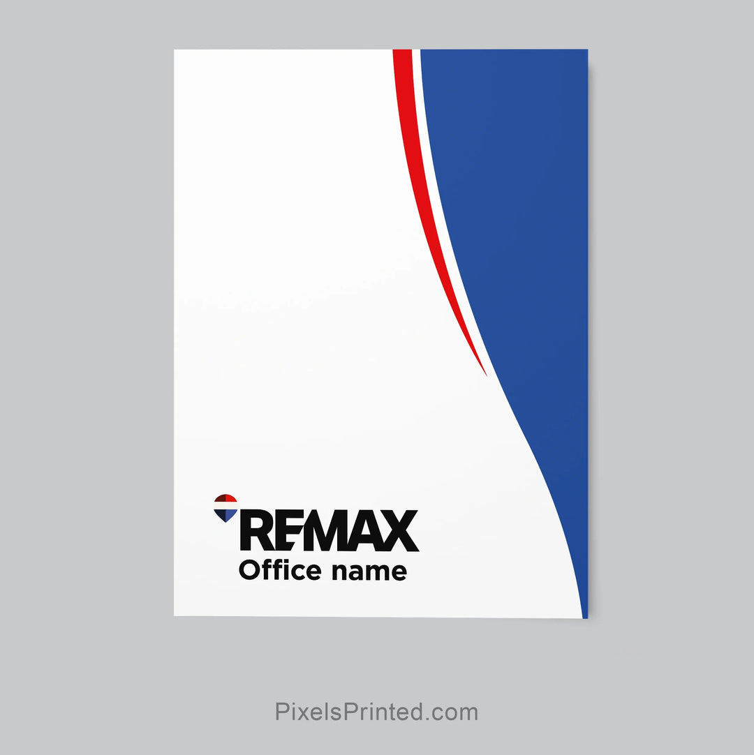 RE/MAX listing presentation folder for real estate agents