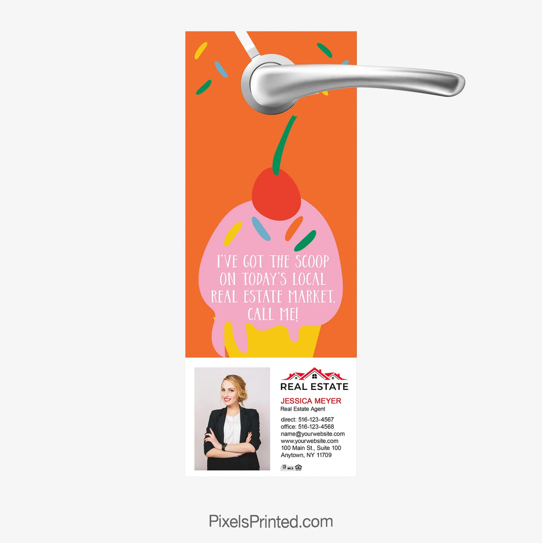 Independent real estate seasonal holiday door hangers