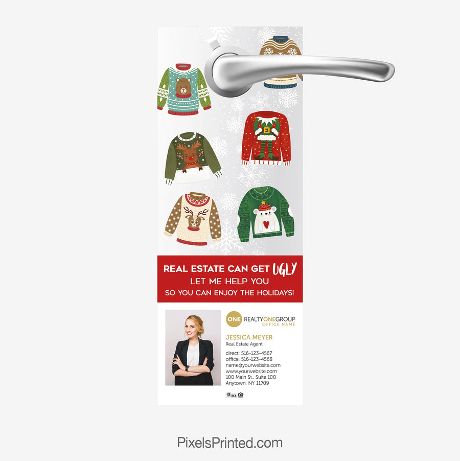 Christmas realty one door hangers