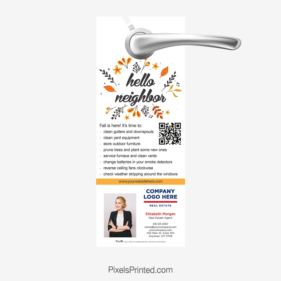 ERA real estate fall maintenance tips door hangers