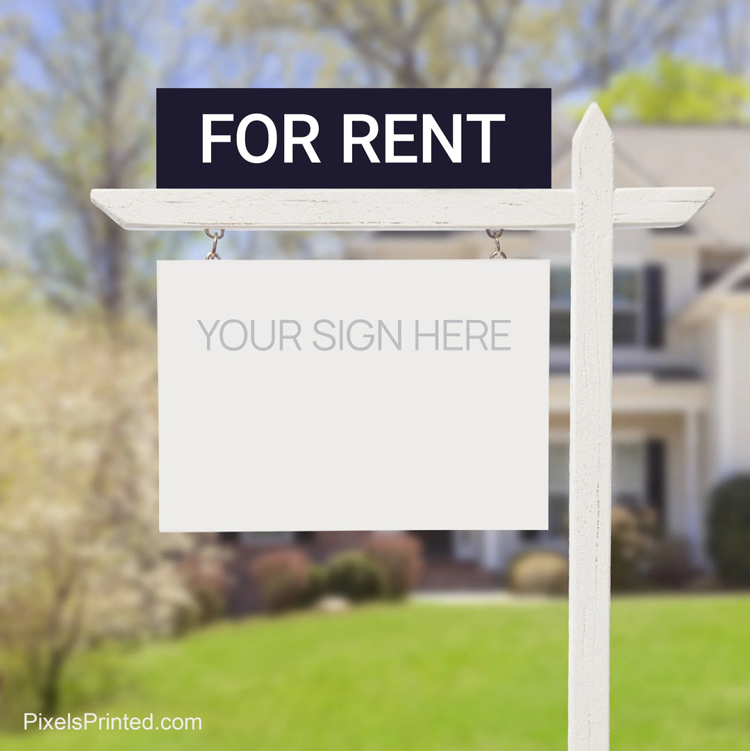 EXP realty for rent sign riders, for rent sign riders for realtors