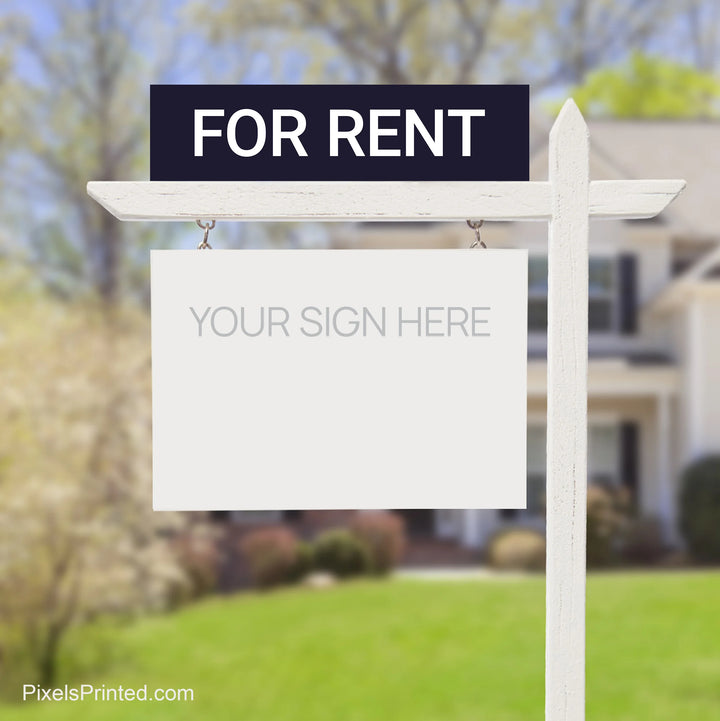 EXP realty for rent sign riders, for rent sign riders for realtors