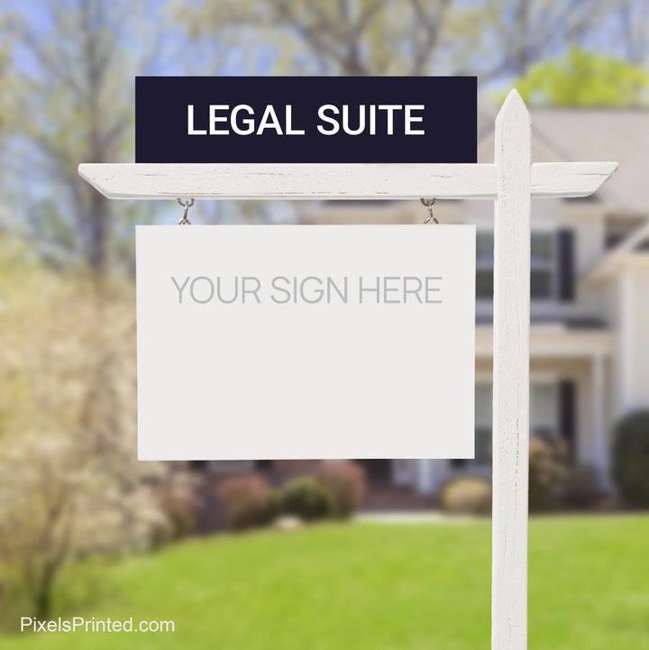 legal suite real estate sign riders