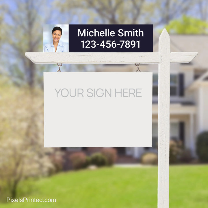 EXP realty name and phone number real estate sign riders