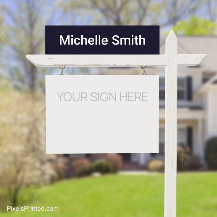 custom name sign riders for real estate agents