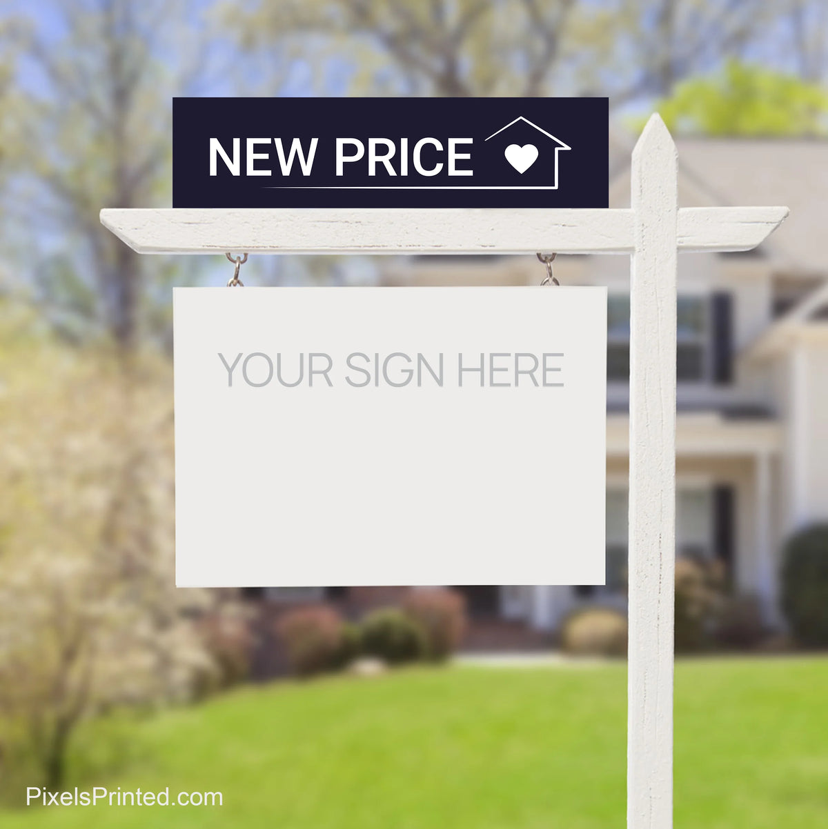 new price real estate sign riders