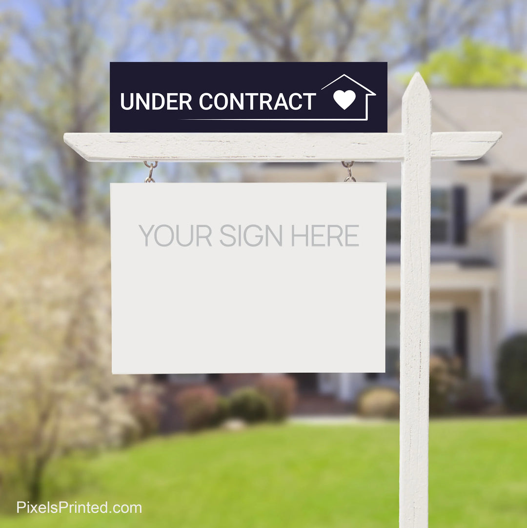 under contract sign riders for EXP realty 