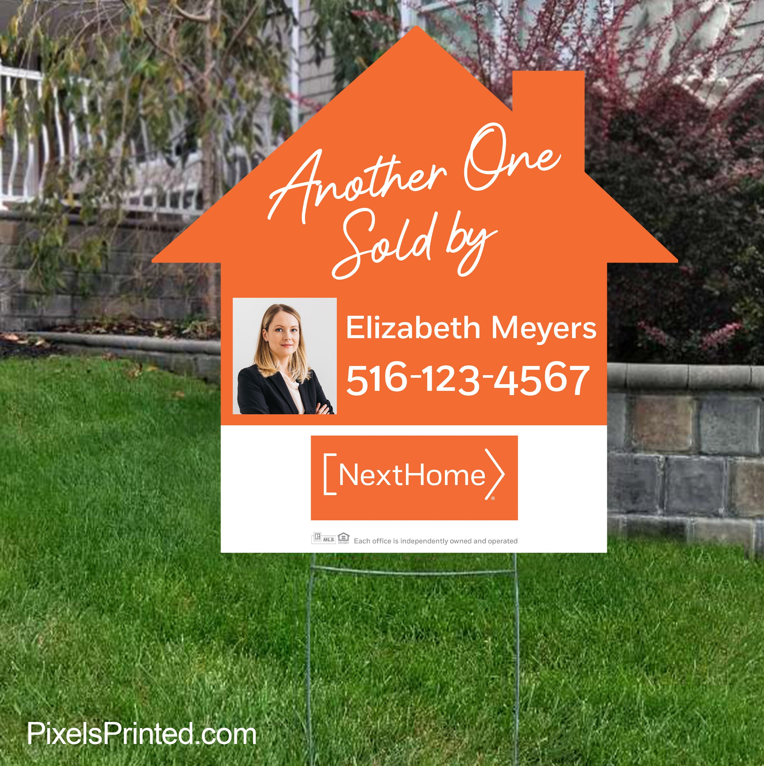 Compass Realtor Lead Generation Yard Sign | House Shaped Local Expert ...