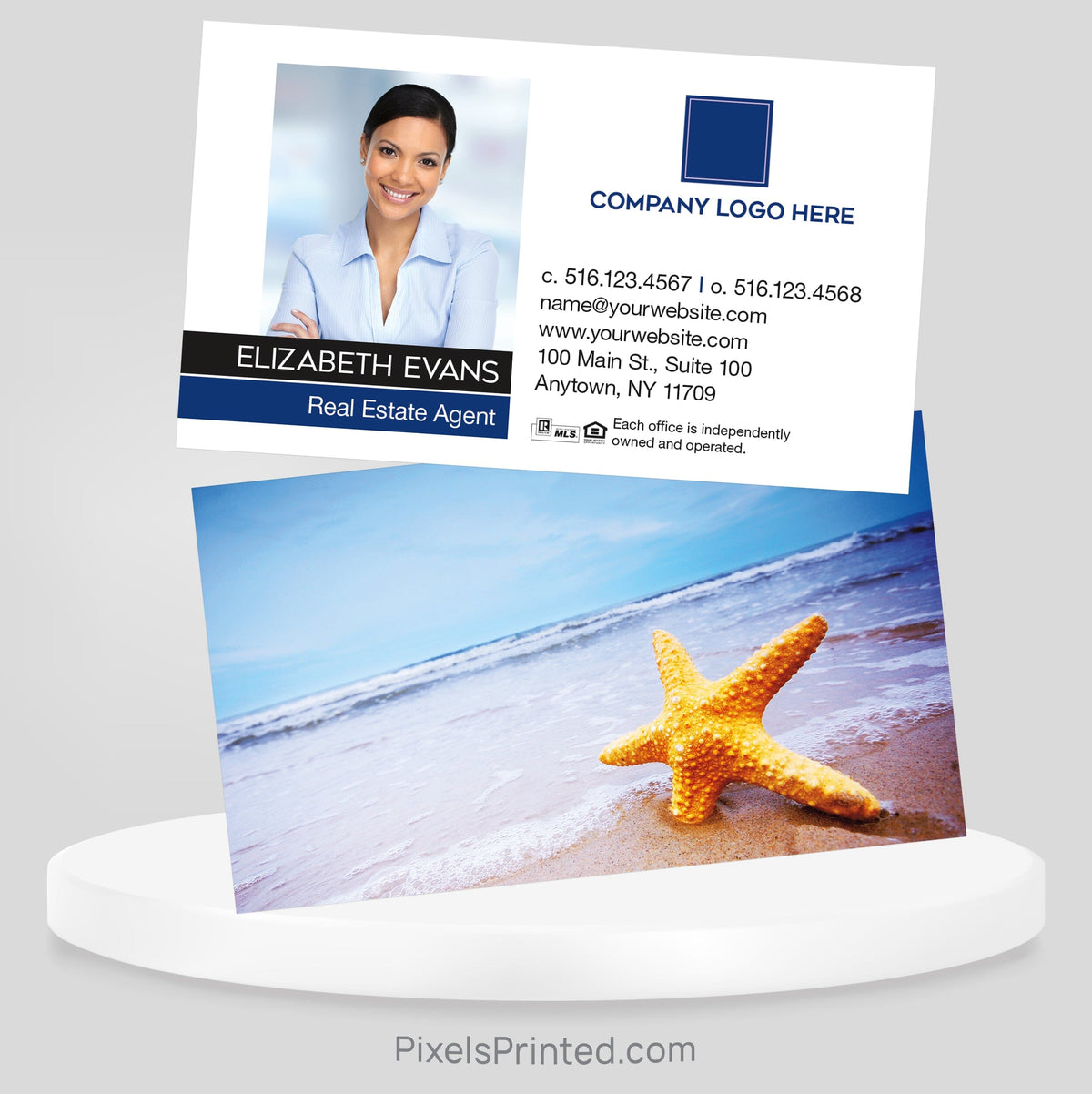 beach Coldwell Banker business cards Business Cards PixelsPrinted 