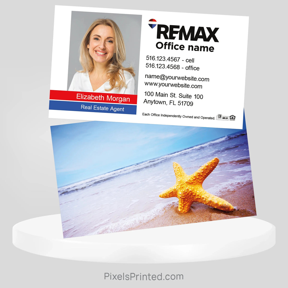 beach REMAX business cards Business Cards PixelsPrinted 