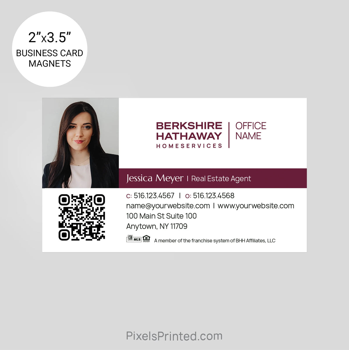 Berkshire Hathaway business card magnets PixelsPrinted 