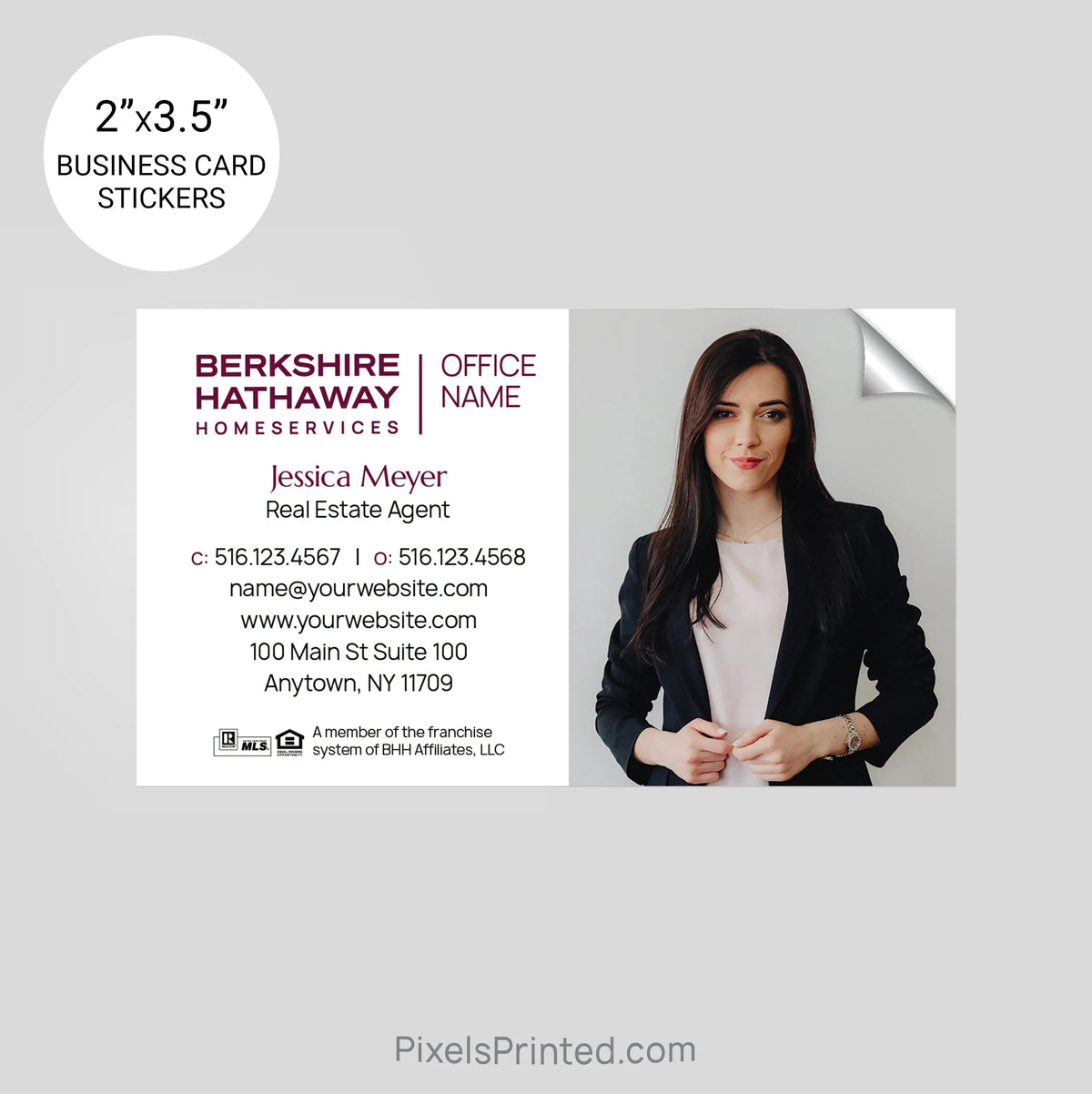 Berkshire Hathaway business card stickers PixelsPrinted 