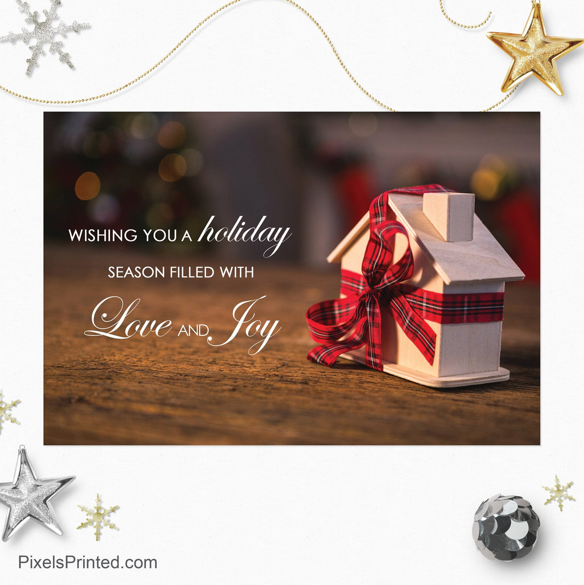 Berkshire Hathaway Christmas holiday postcards PixelsPrinted 