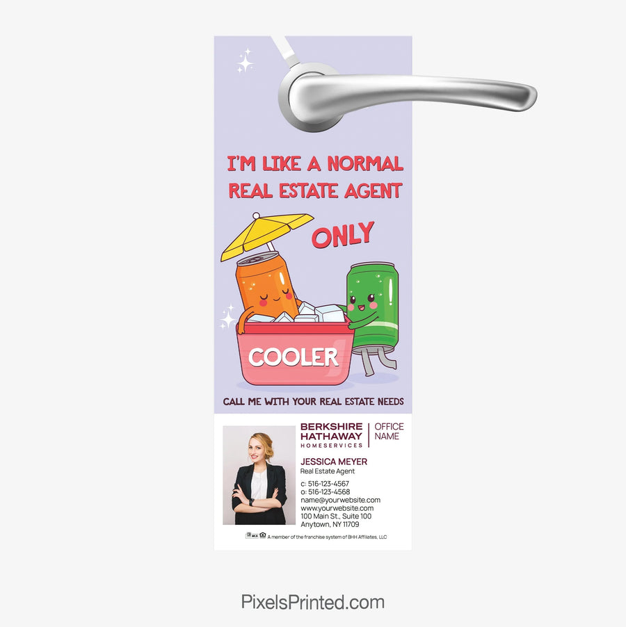 Berkshire Hathaway Cool Agent Summer Door Hanger PixelsPrinted 