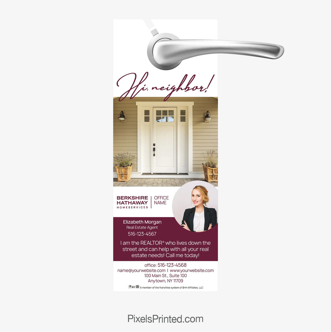 Berkshire Hathaway door hangers PixelsPrinted 