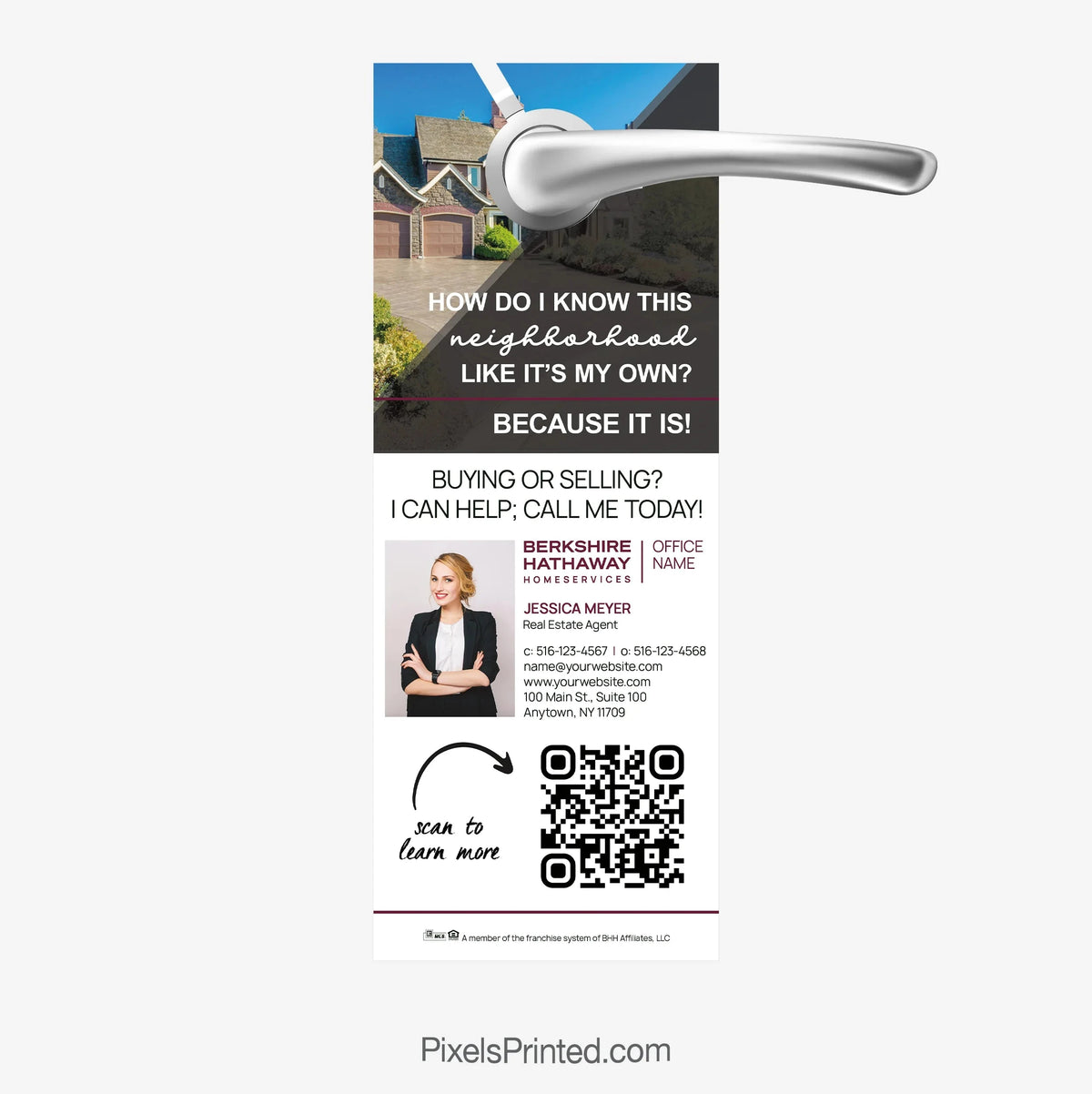 Berkshire Hathaway door hangers PixelsPrinted 