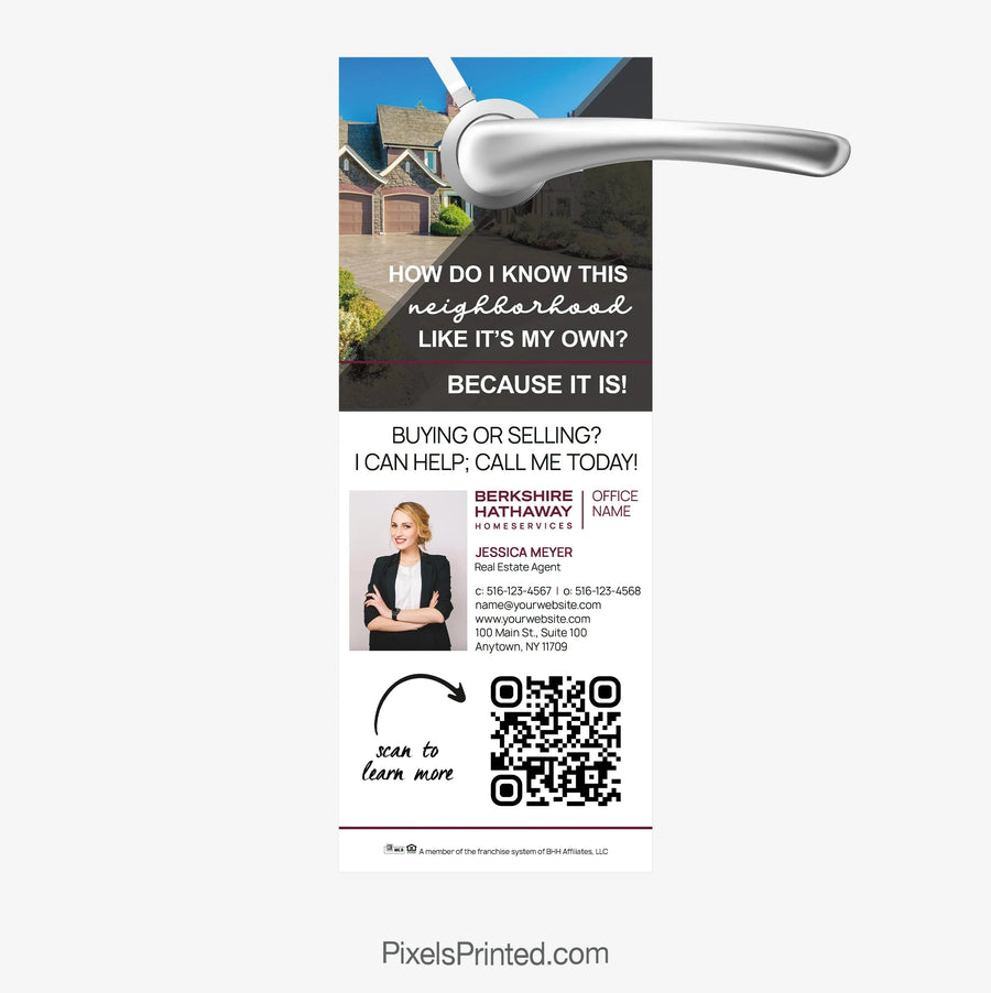 Berkshire Hathaway door hangers PixelsPrinted 