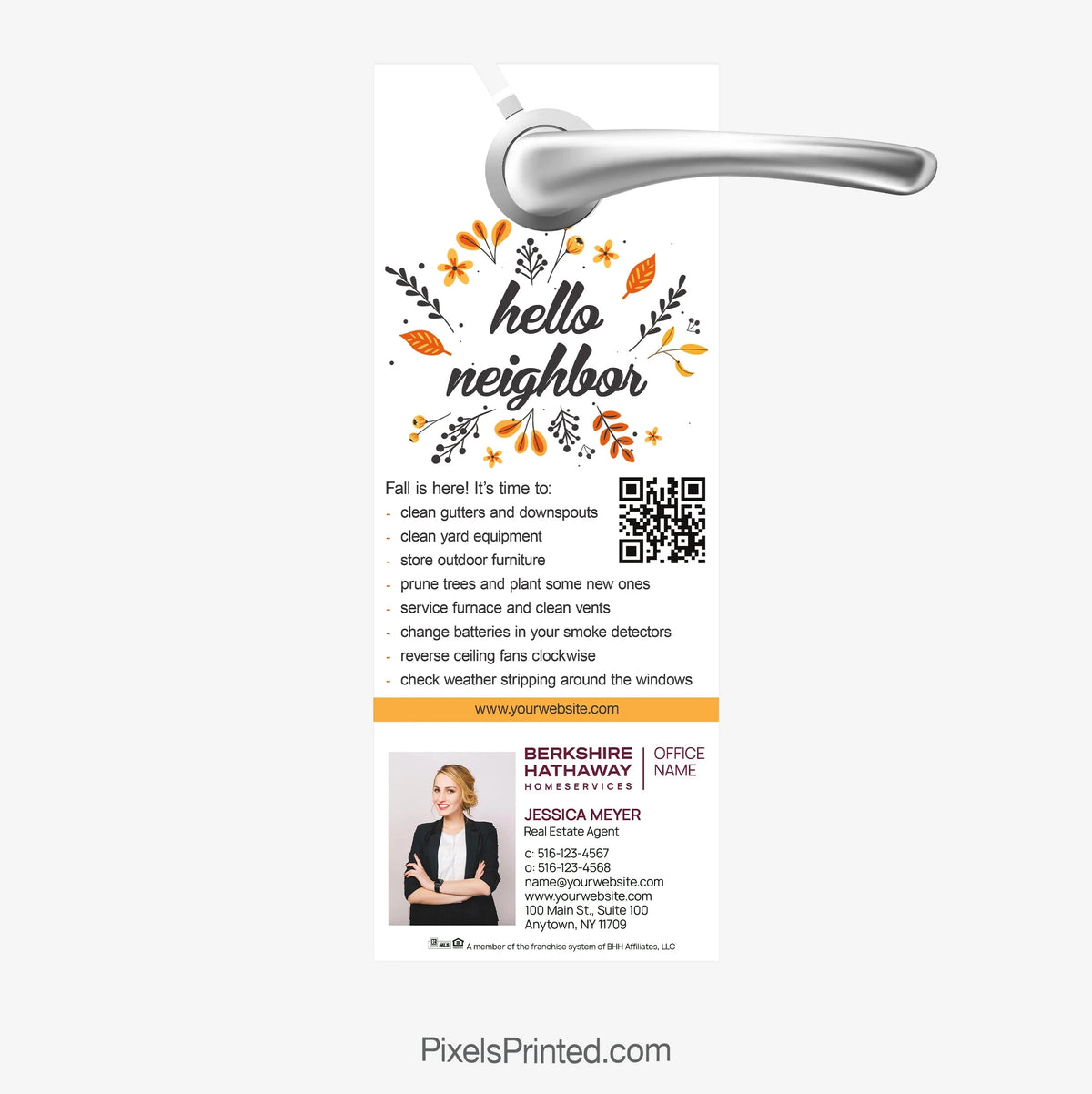 Berkshire Hathaway fall maintenance door hangers PixelsPrinted 
