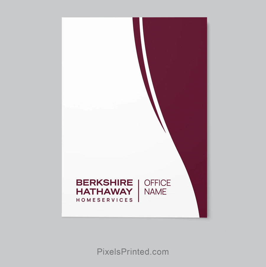 modern Berkshire Hathaway real estate agent folder