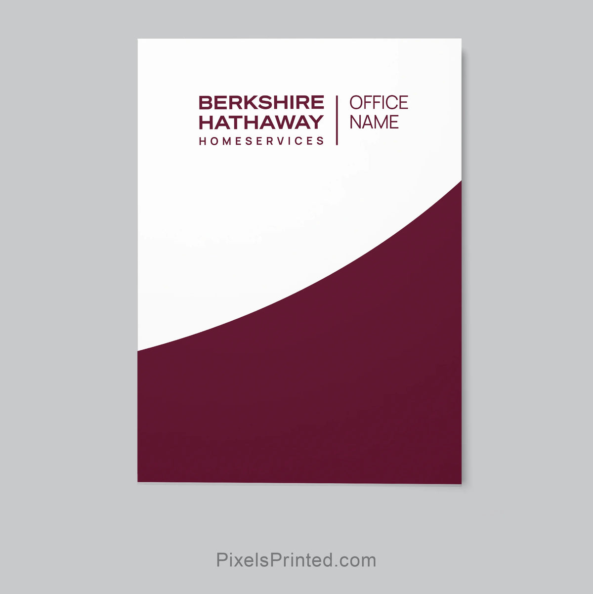 Berkshire Hathaway listing presentation folder for real estate agents