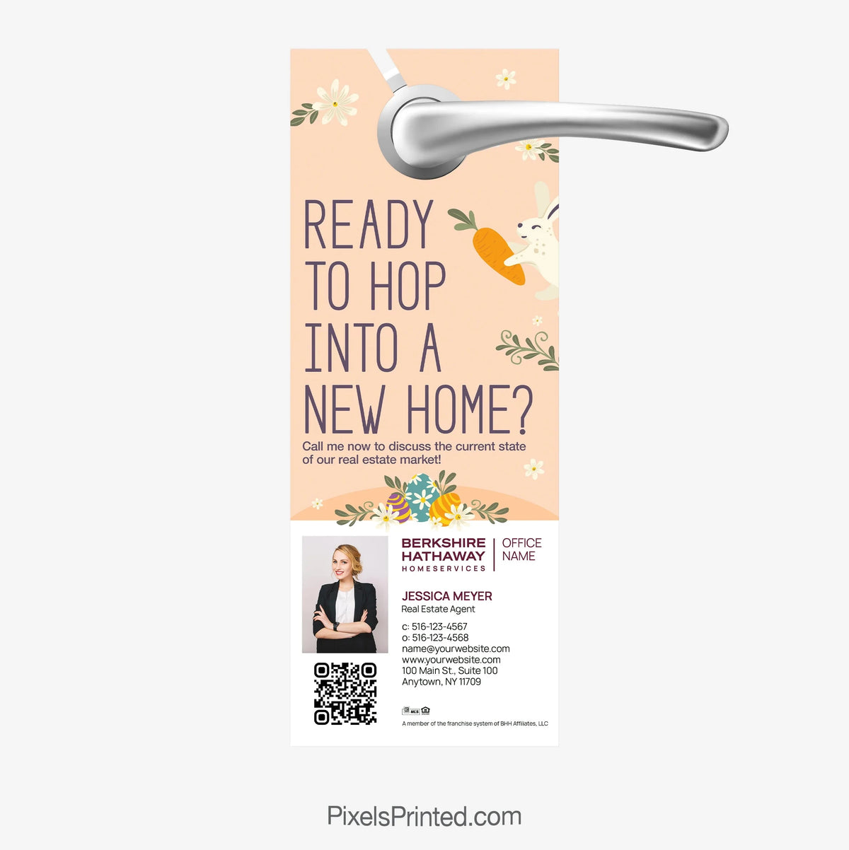 Berkshire Hathaway spring Easter door hangers PixelsPrinted 