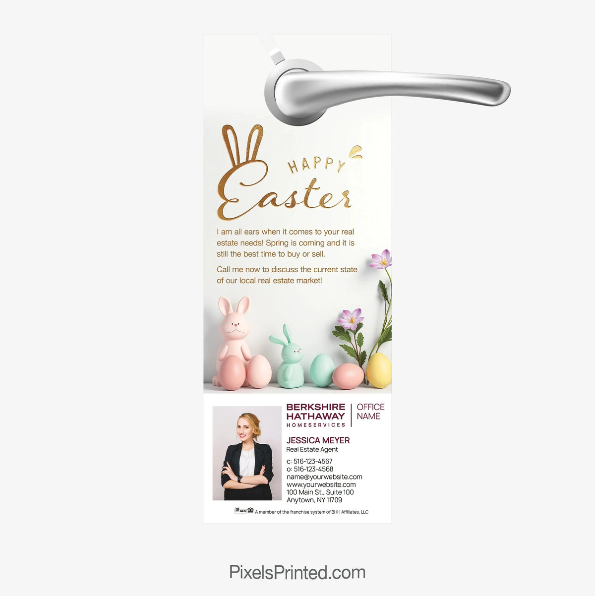 Berkshire Hathaway spring Easter door hangers PixelsPrinted 