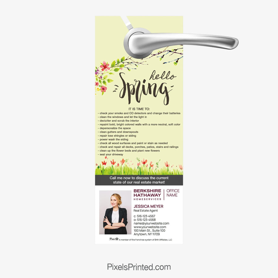 Berkshire Hathaway spring maintenance door hangers PixelsPrinted 