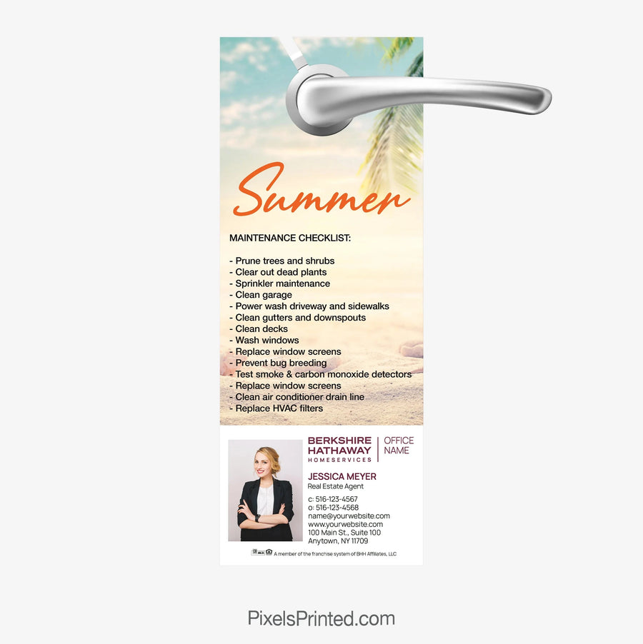 Berkshire Hathaway summer maintenance door hangers PixelsPrinted 