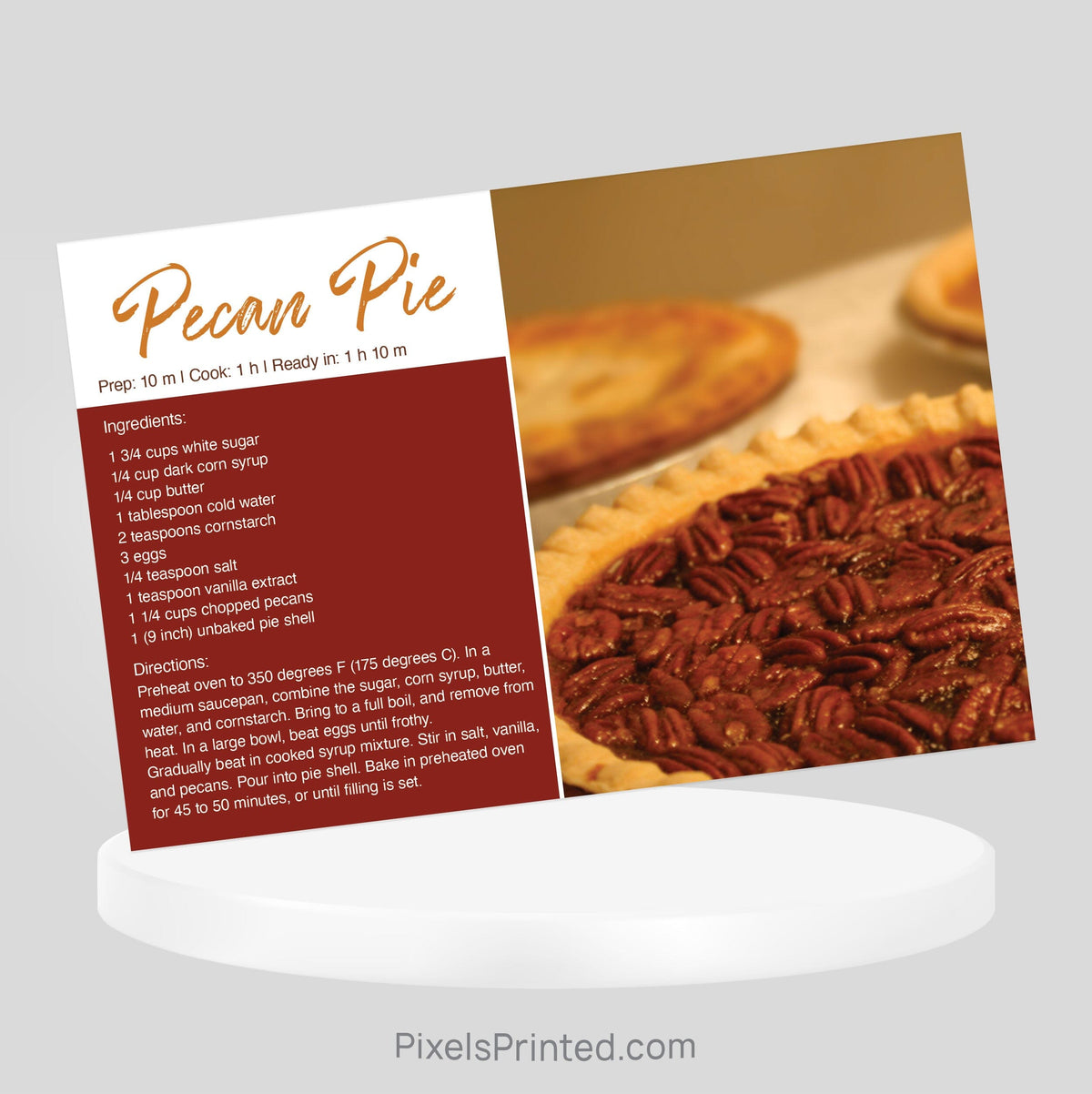 Berkshire Hathaway Thanksgiving recipe postcard PixelsPrinted 