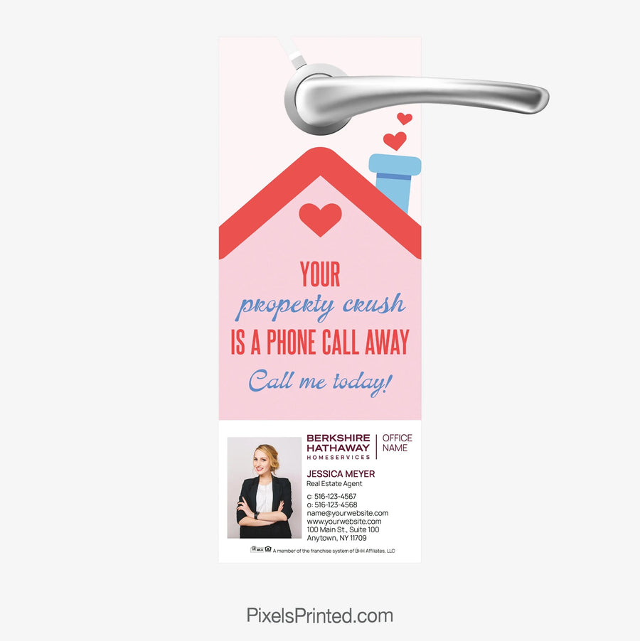 Berkshire Hathaway Valentine’s Day agent introduction door hanger PixelsPrinted 
