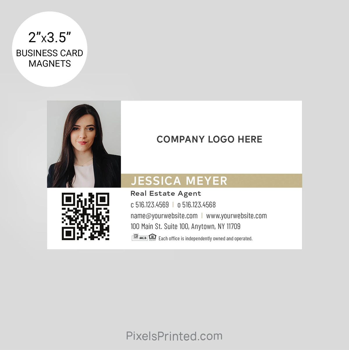 Century 21 business card magnets PixelsPrinted 