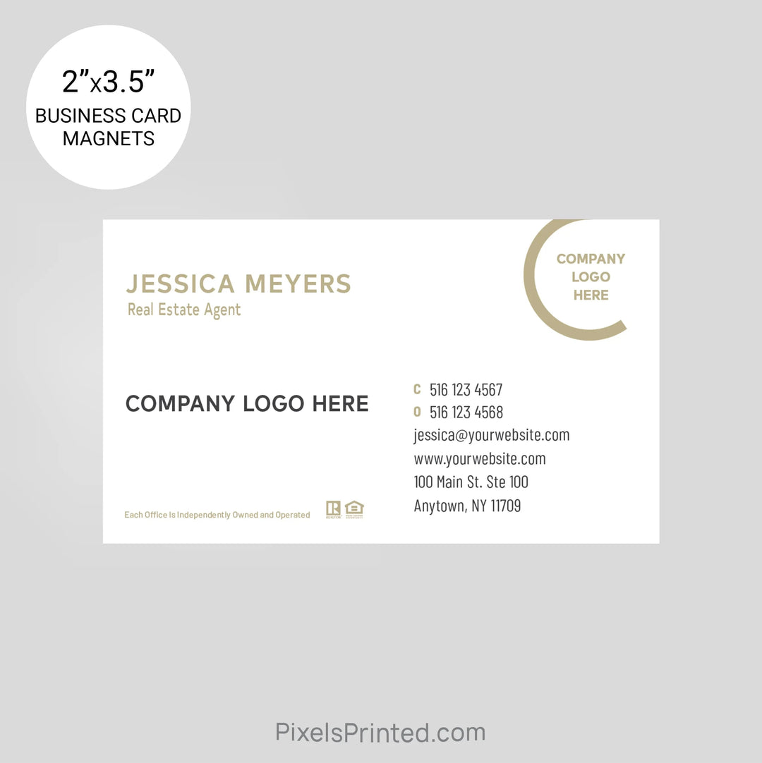 Century 21 business card magnets PixelsPrinted 