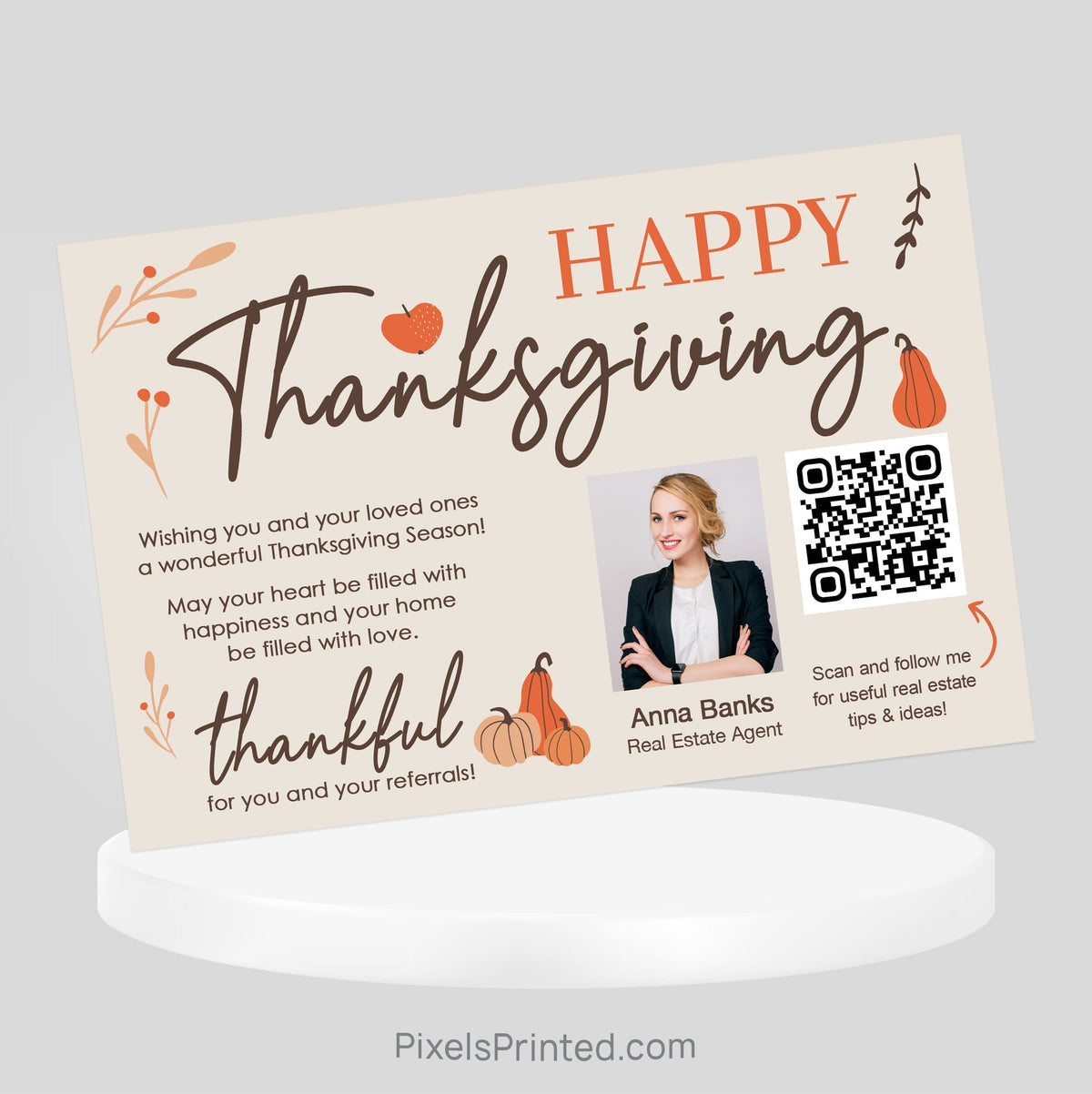 Century 21 Fall Thanksgiving postcards postcards PixelsPrinted 