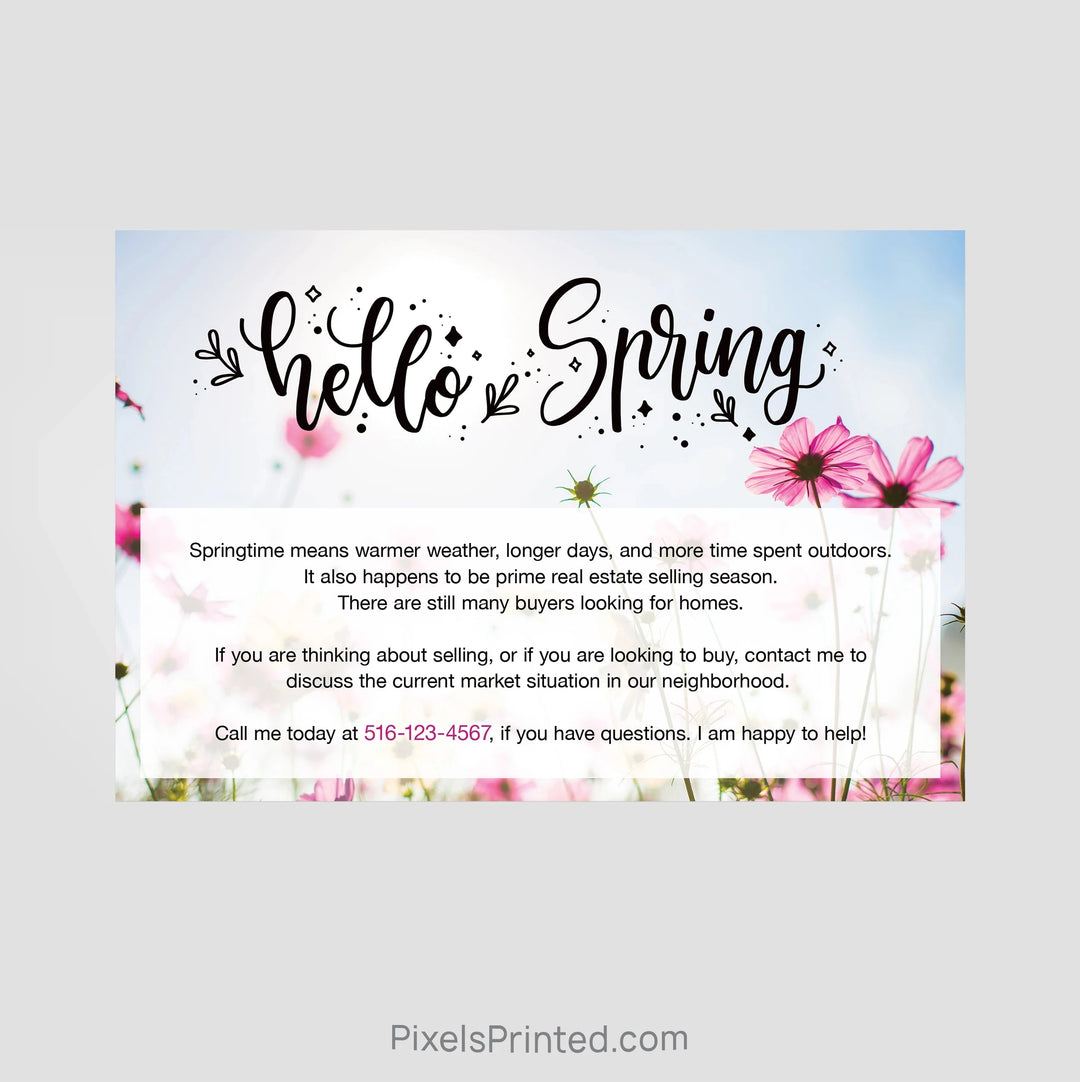 Century 21 real estate hello spring postcards PixelsPrinted 