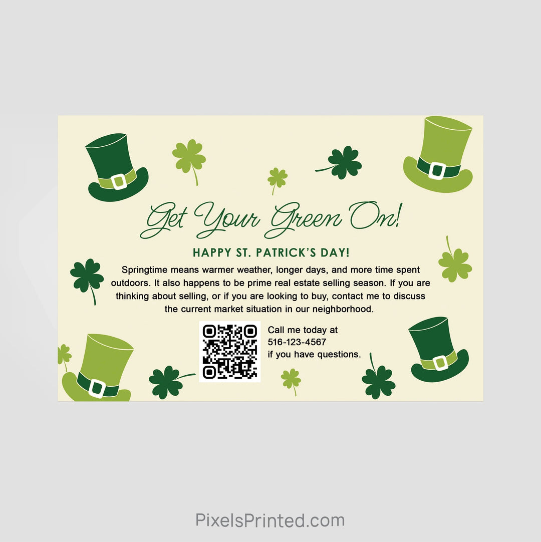 Century 21 real estate St Patrick’s Day postcards PixelsPrinted 