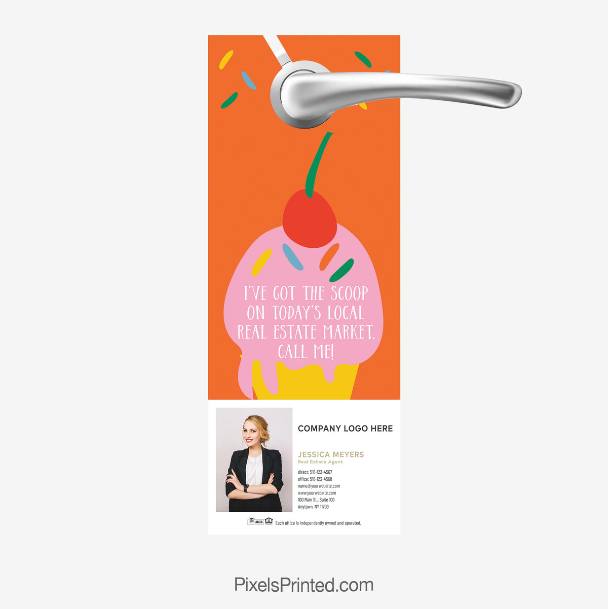 Century 21 real estate summer market scoop door hanger
