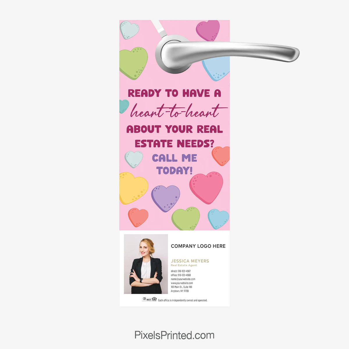 Century 21 real estate Valentine's Day Door Hangers