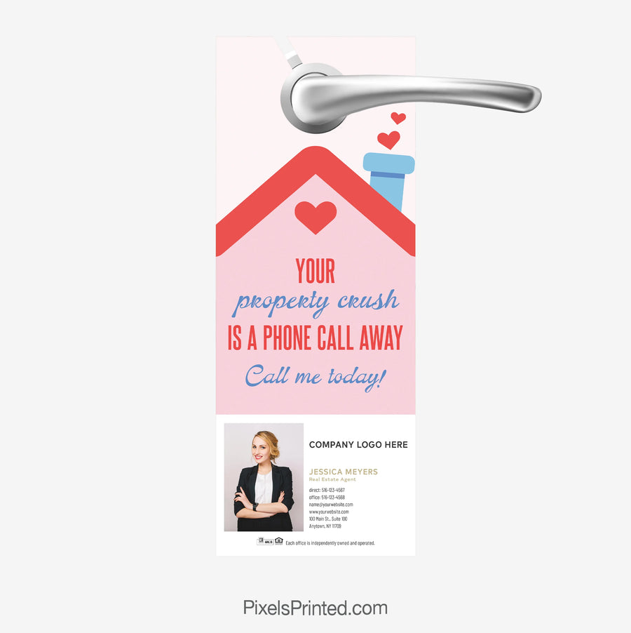 Century 21 Valentine's Day Door Hanger - Property Crush is a Phone Call Away