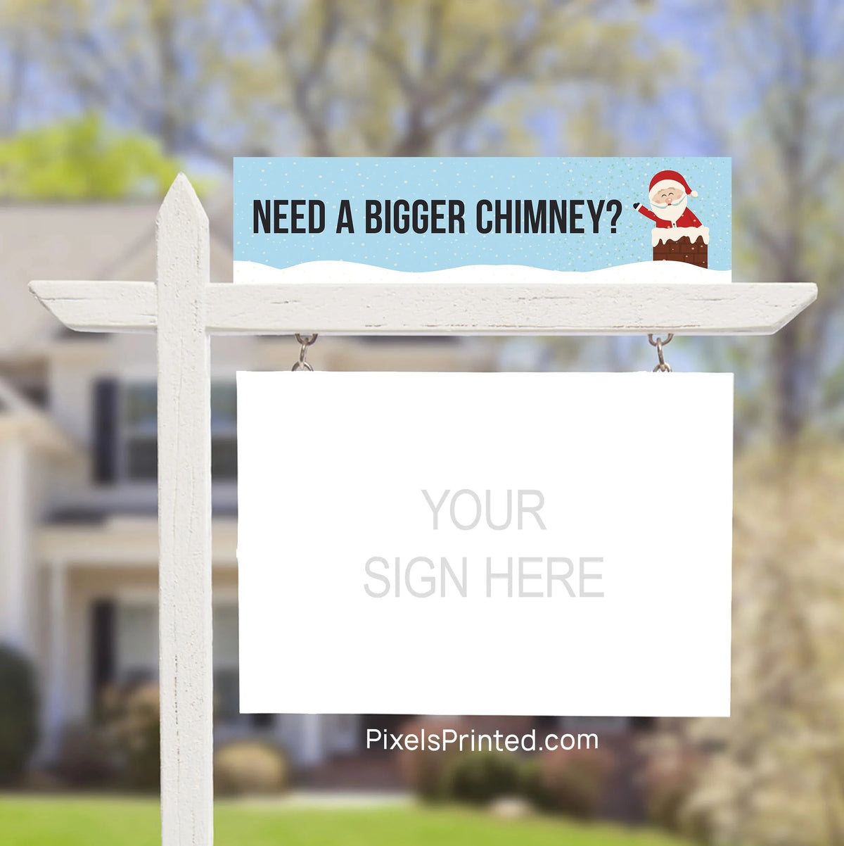 Christmas real estate sign riders PixelsPrinted 