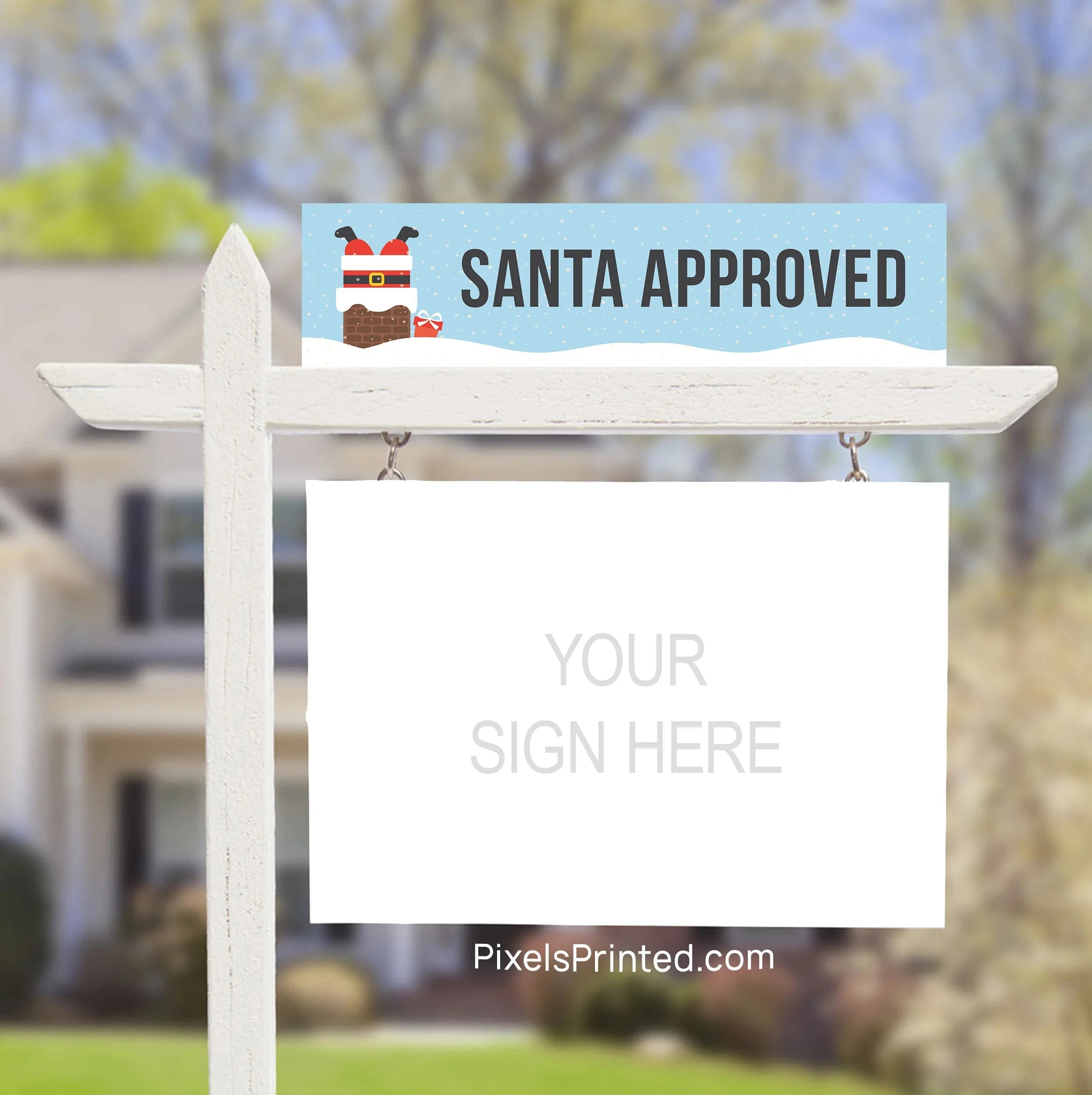 Christmas real estate sign riders – PixelsPrinted