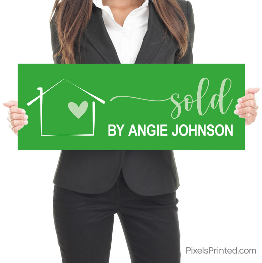 realtor sold home celebration photo sign