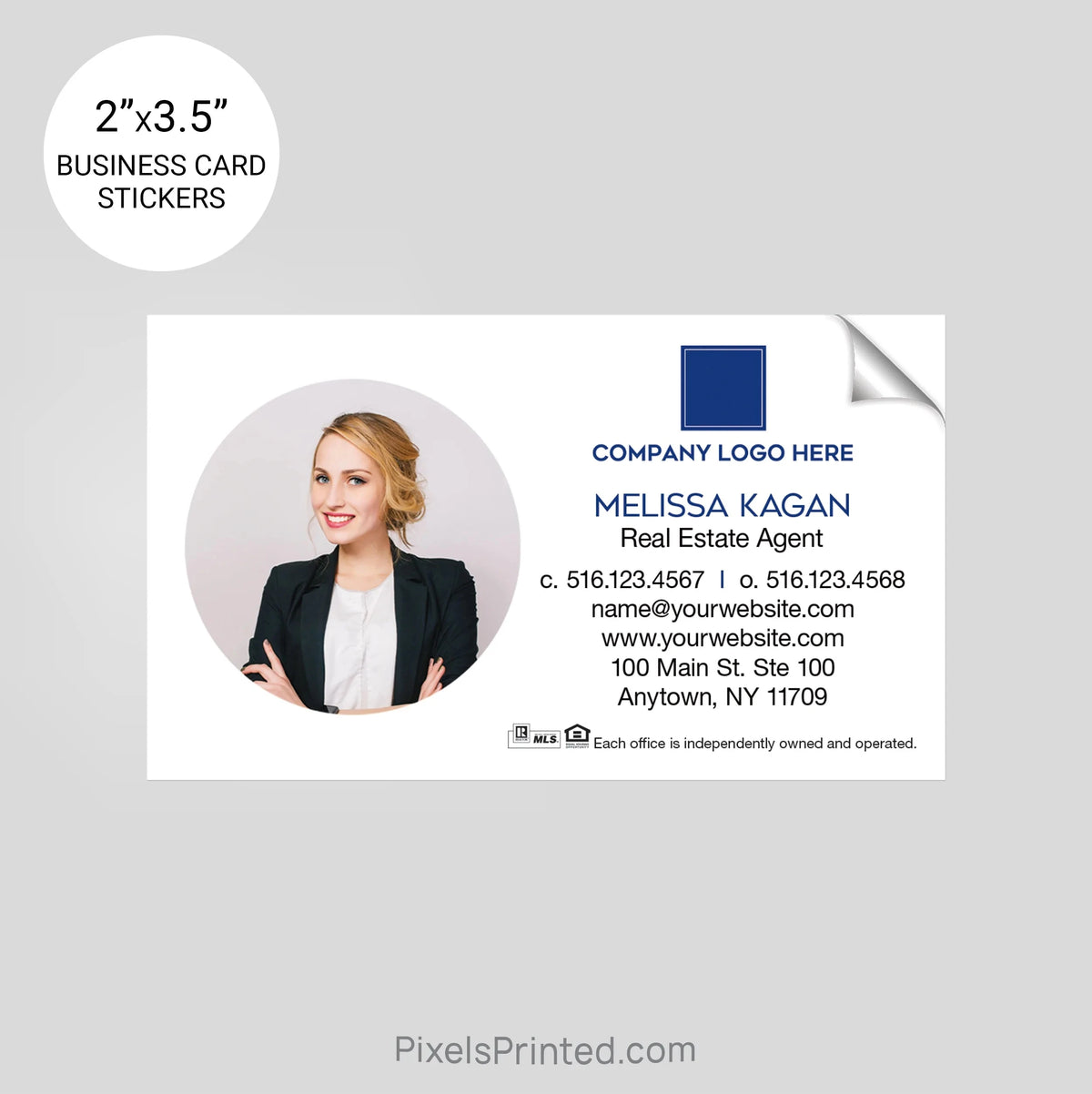 Coldwell Banker business card stickers sticker PixelsPrinted 