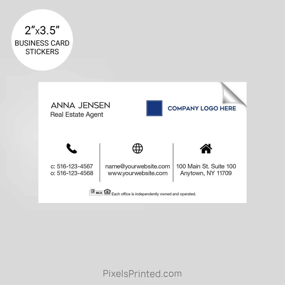 Coldwell Banker business card stickers sticker PixelsPrinted 